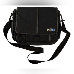 1E One Earth Small Travel Hiking Crossbody Shoulder Bag Black see measurements